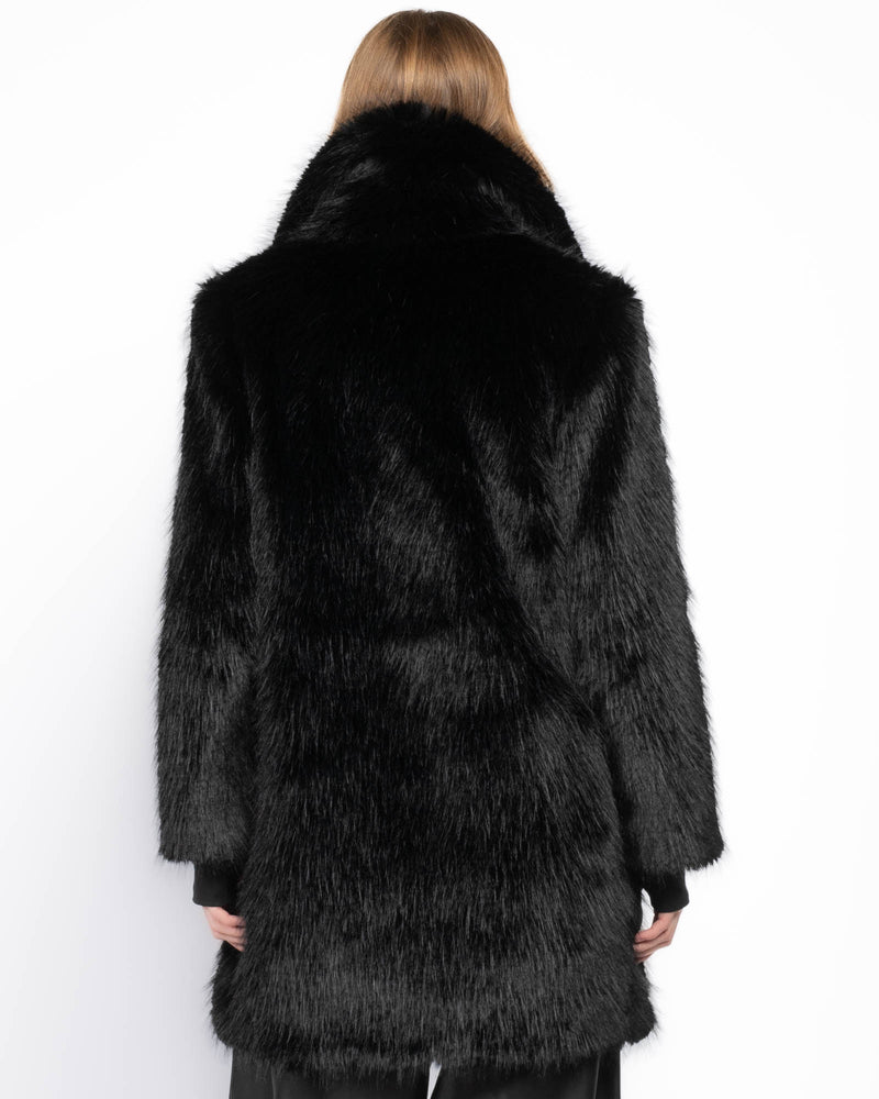 Faux Fur Mid Coat