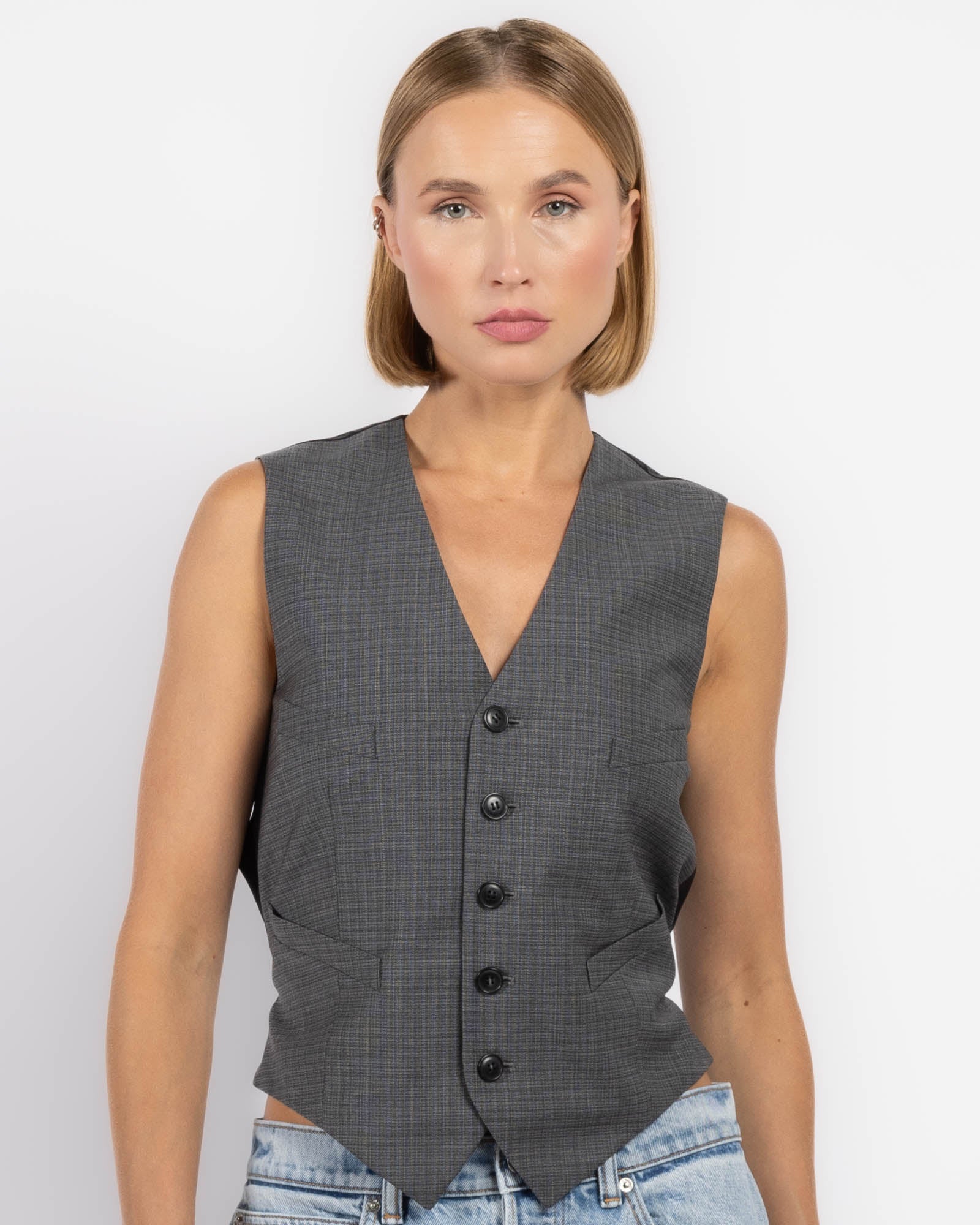 Gilet sur mesure avec chaîne
