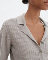 Short Sleeve Collar Cardigan