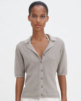 Short Sleeve Collar Cardigan