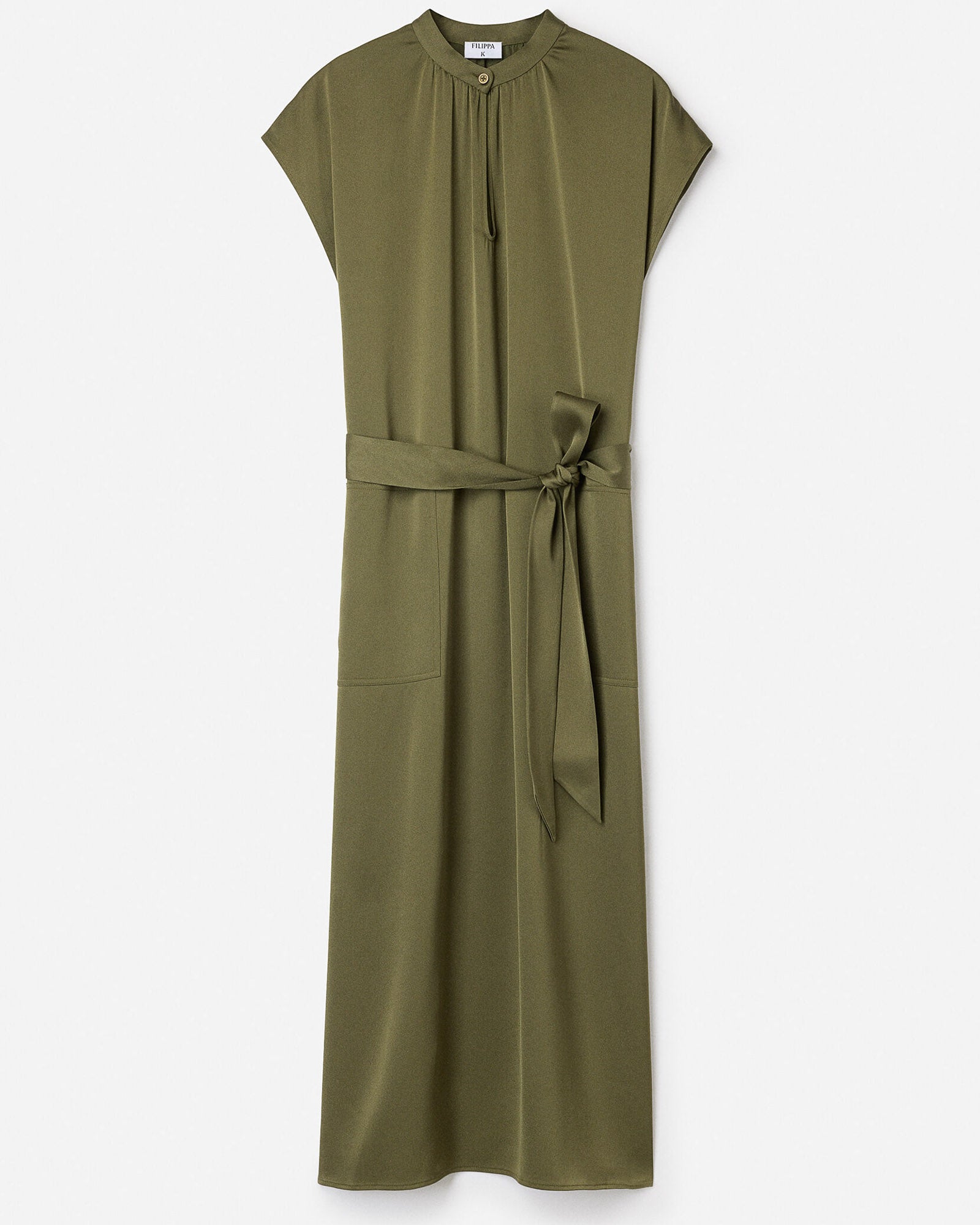 Belt Collar Dress