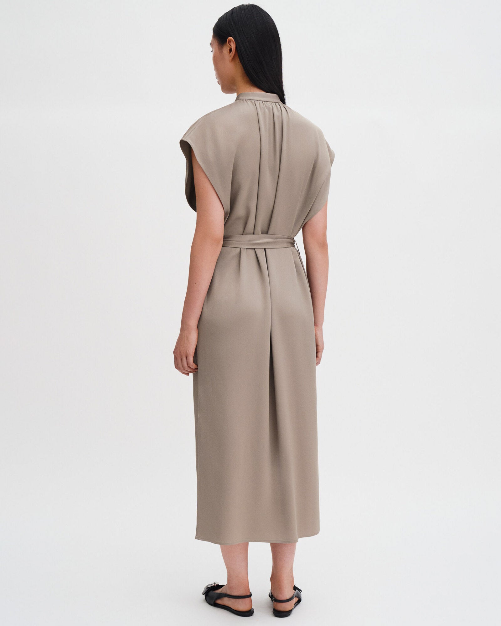 Belt Collar Dress