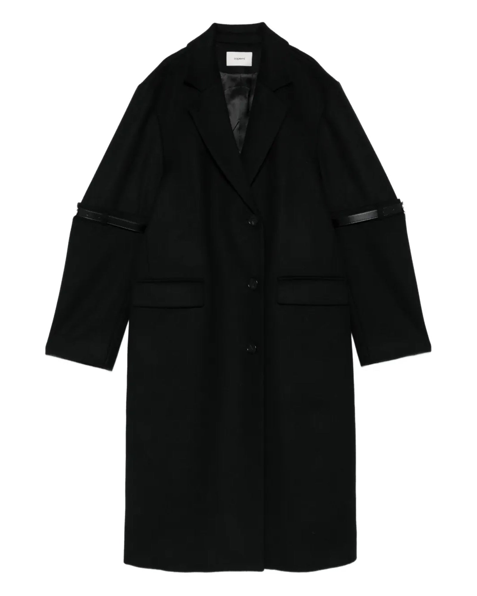 Manteau ceinturé avec logo