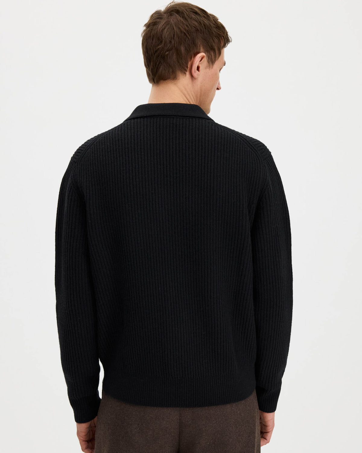 Rib Zip Cardigan