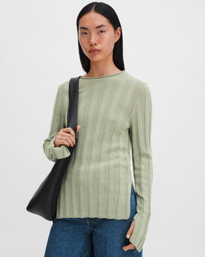 Linen Rib Sweater