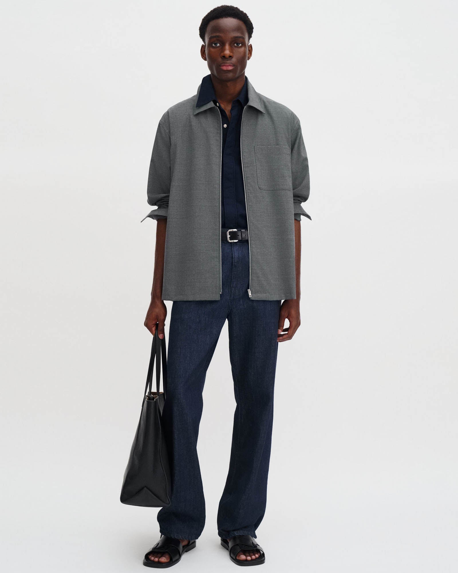 Pinstripe Track Shirt