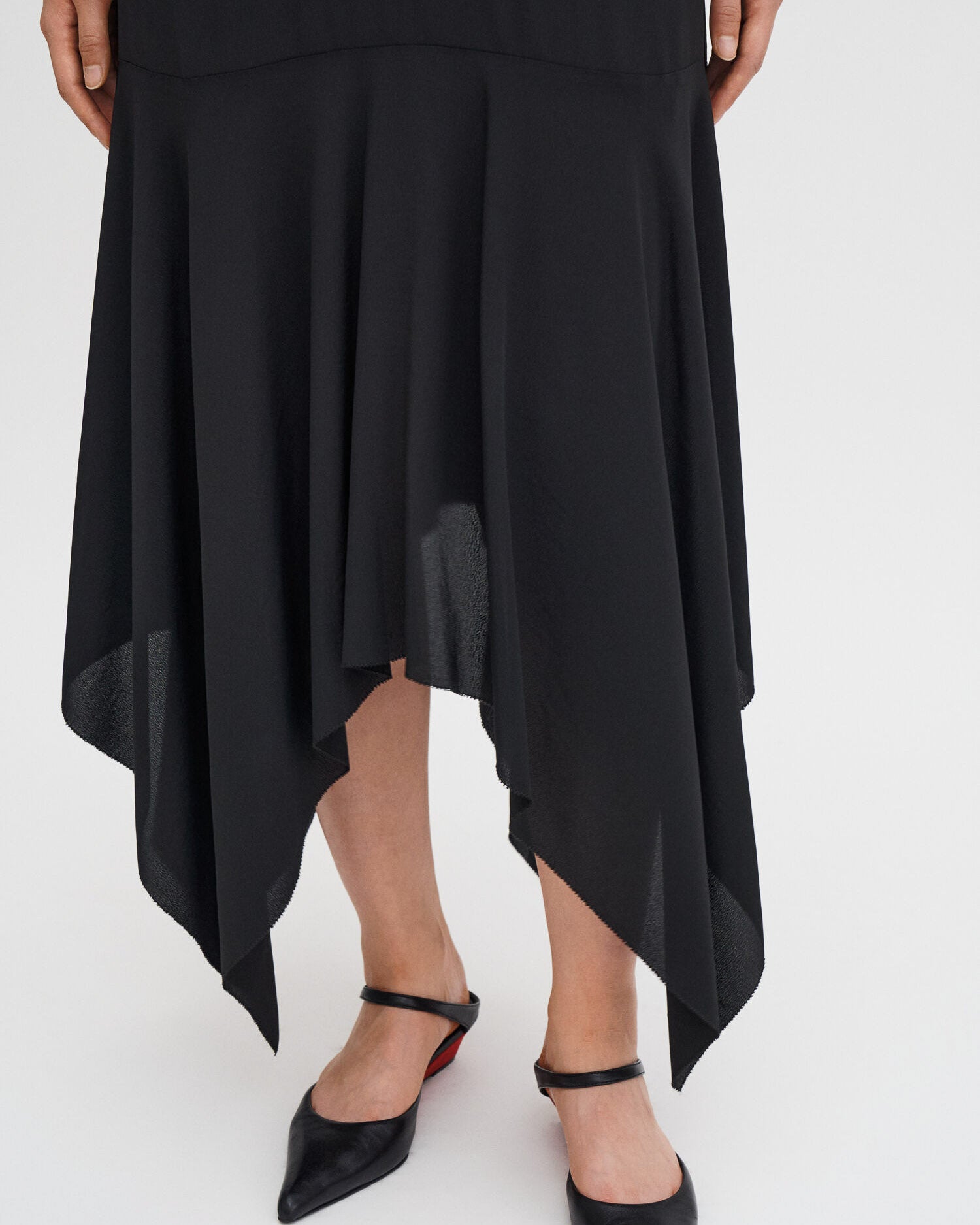 Scarf Hem Dress