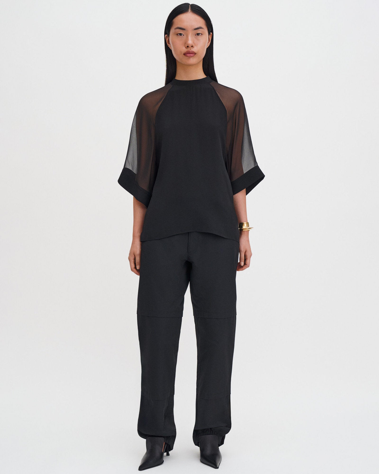 Sheer Raglan Blouse