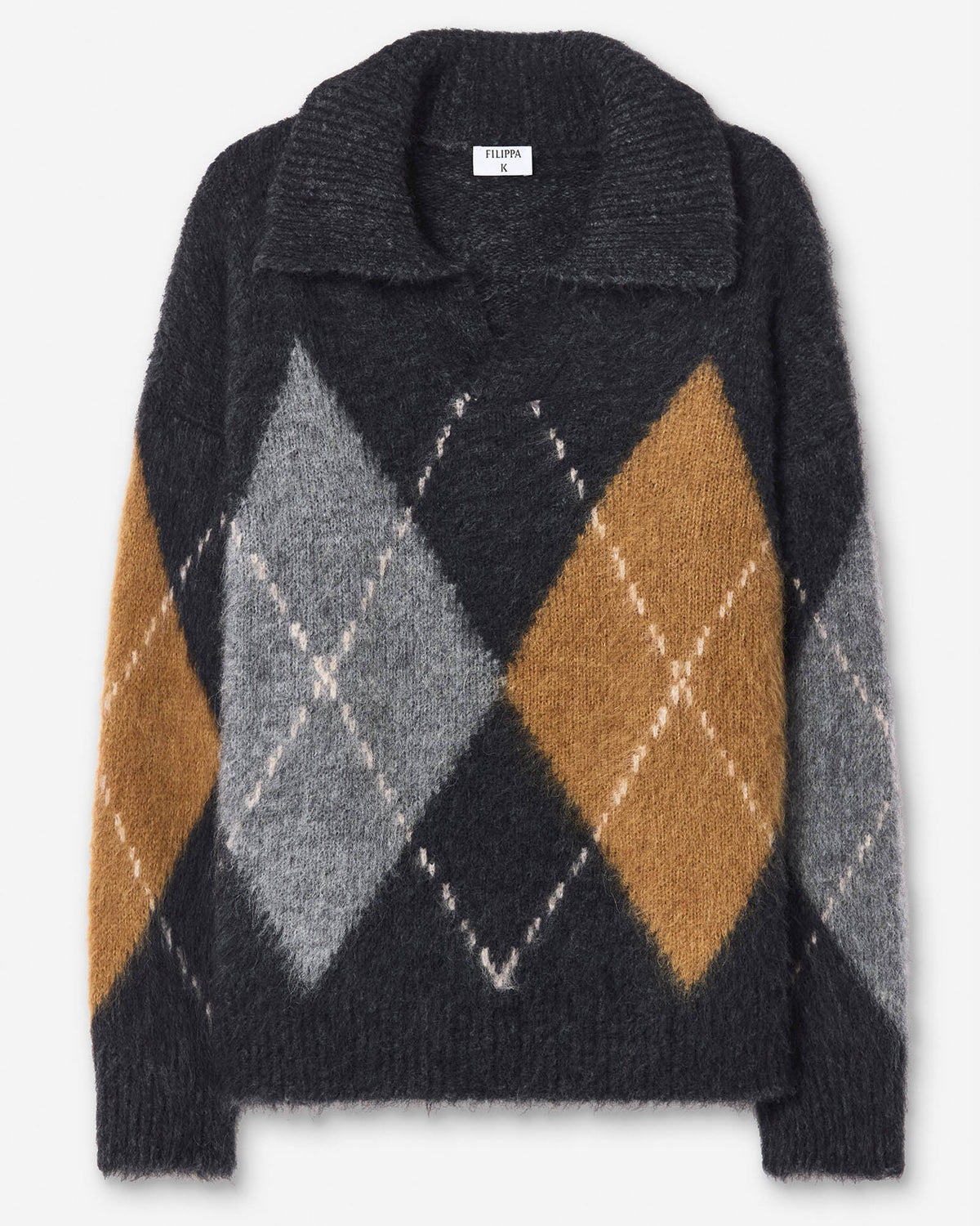 Alpaca Check Sweater