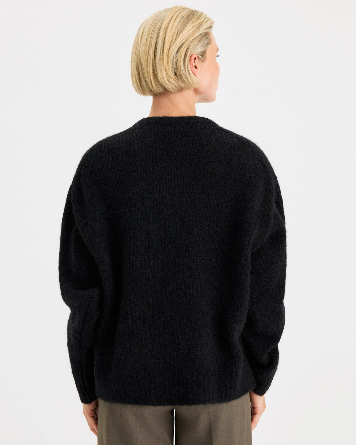 Hairy V-Neck Sweater