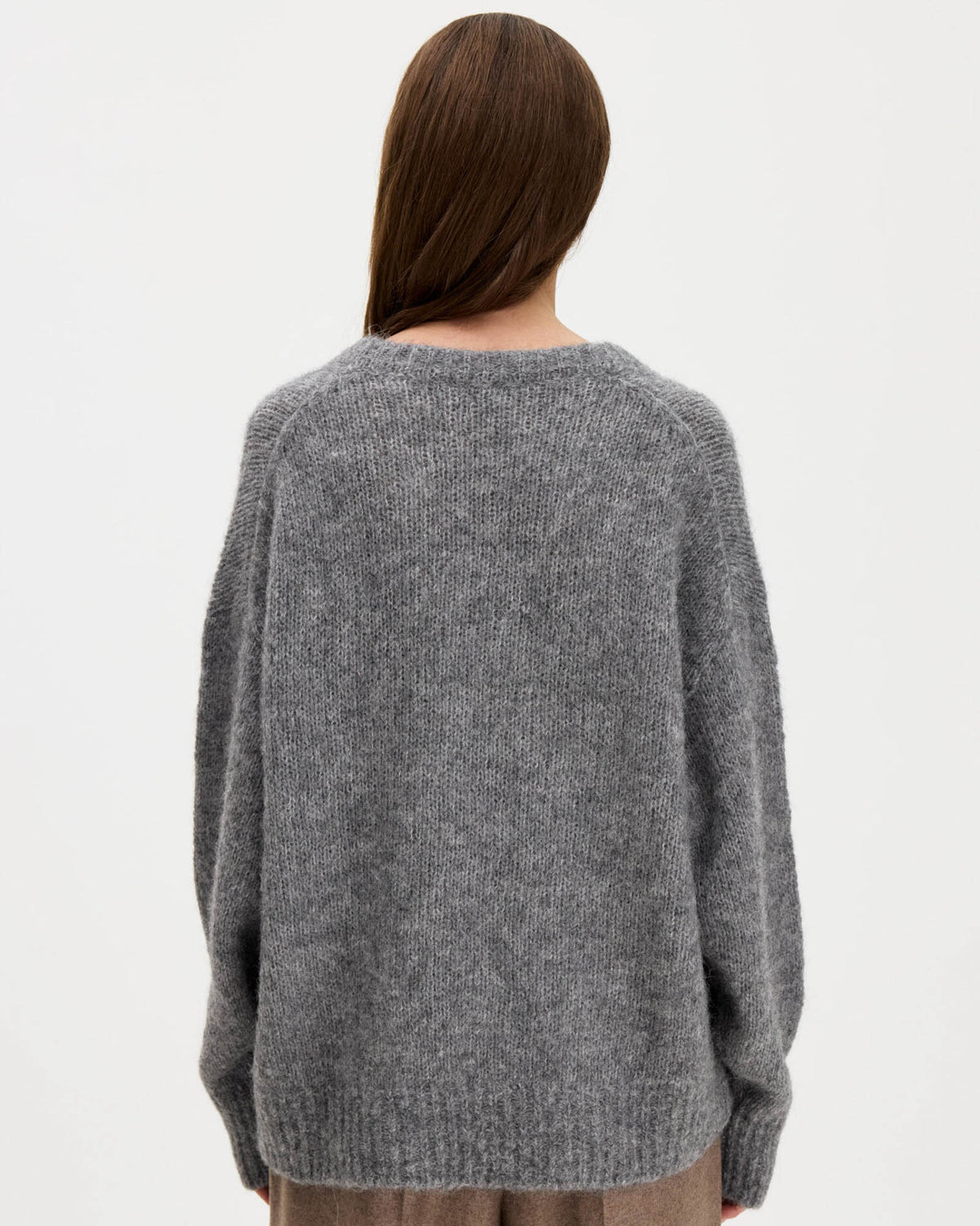 Hairy V-Neck Sweater
