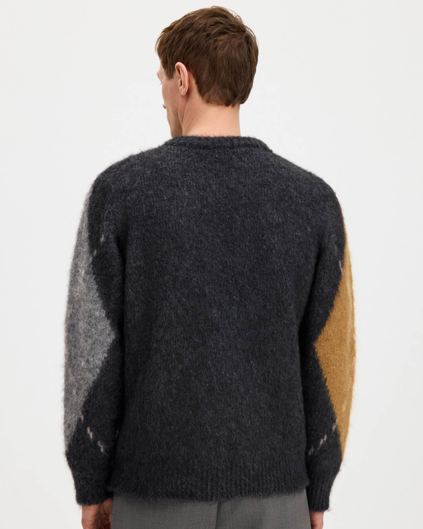 Alpaca Check Sweater