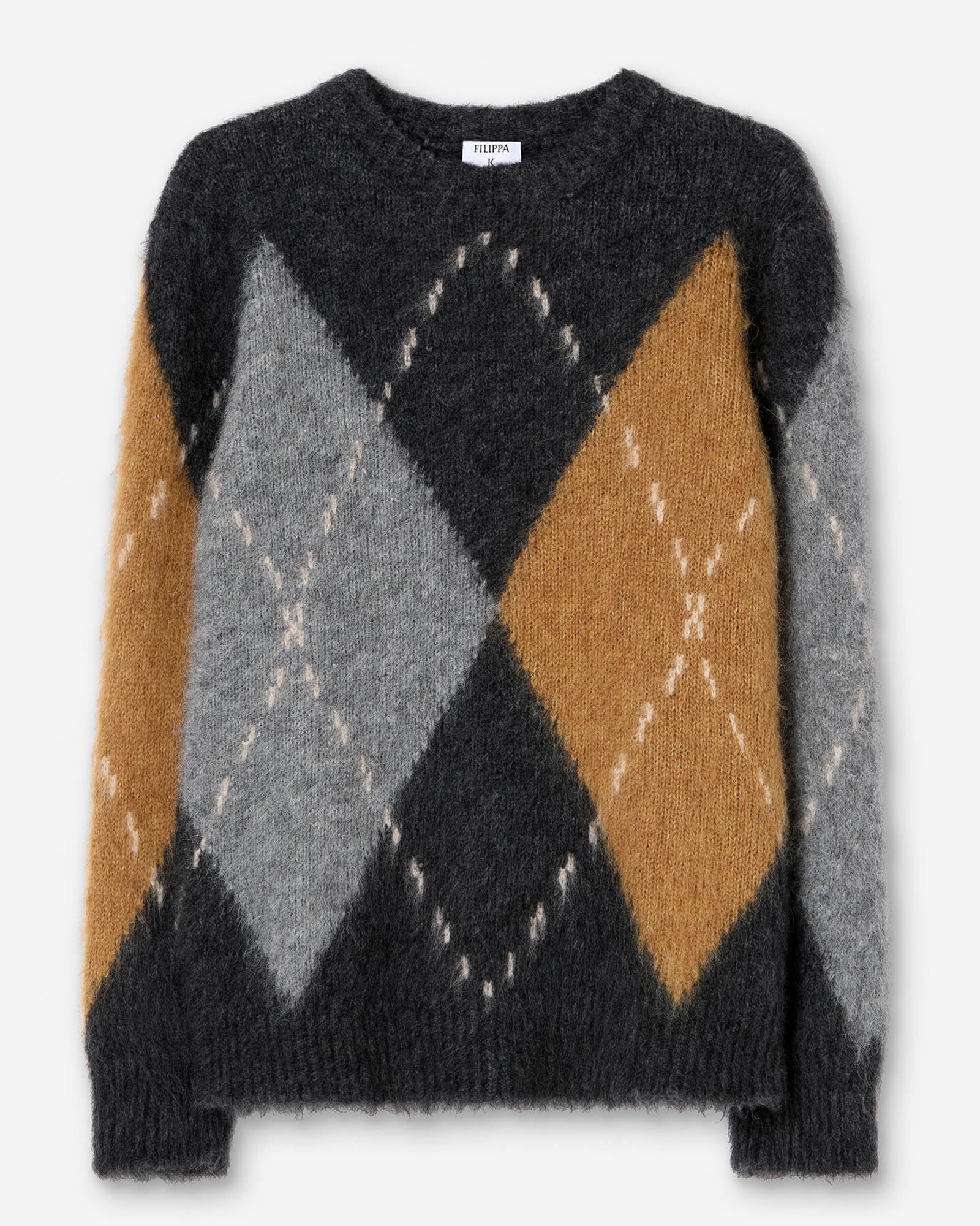 Alpaca Check Sweater