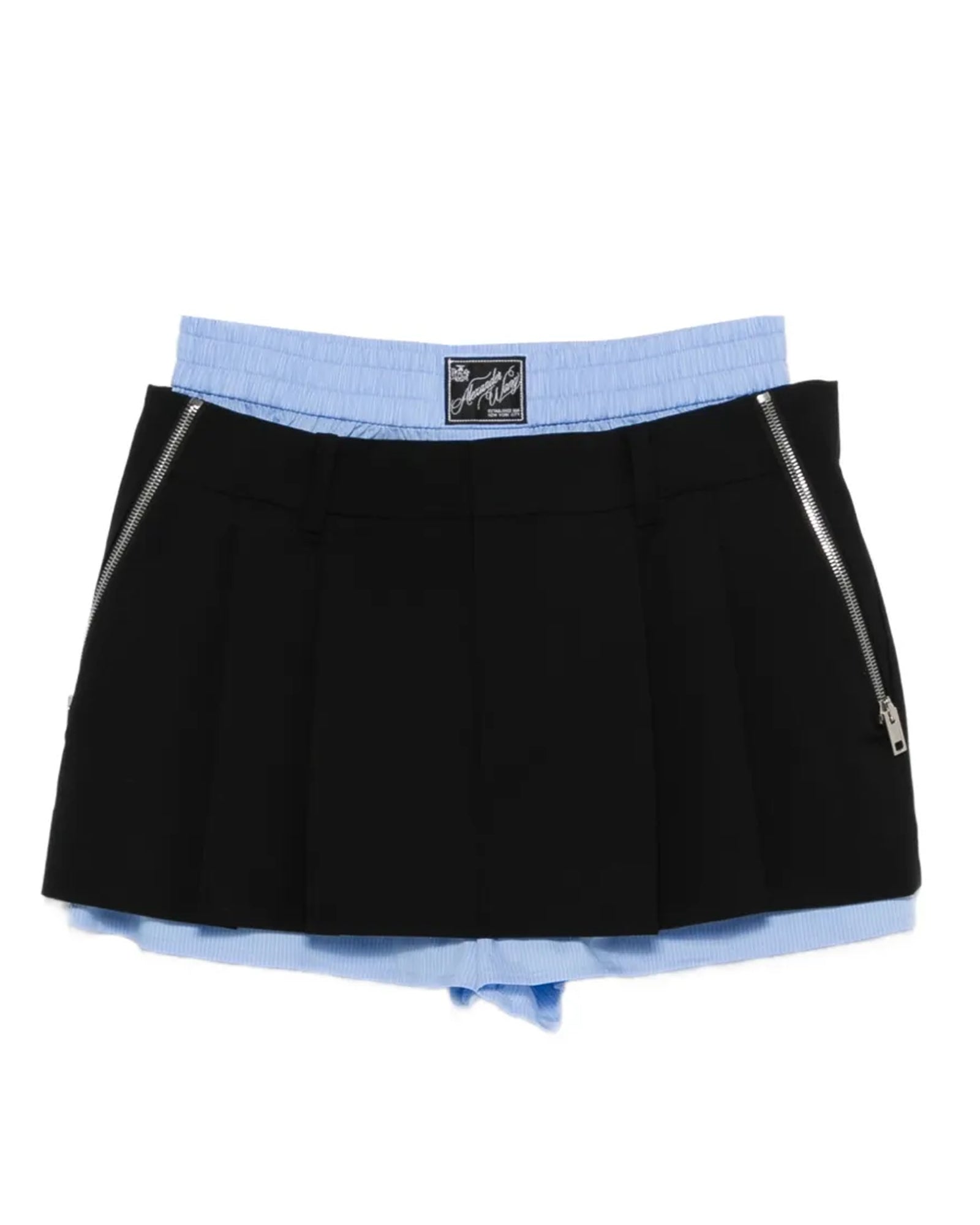 Pleat Zipper Skort