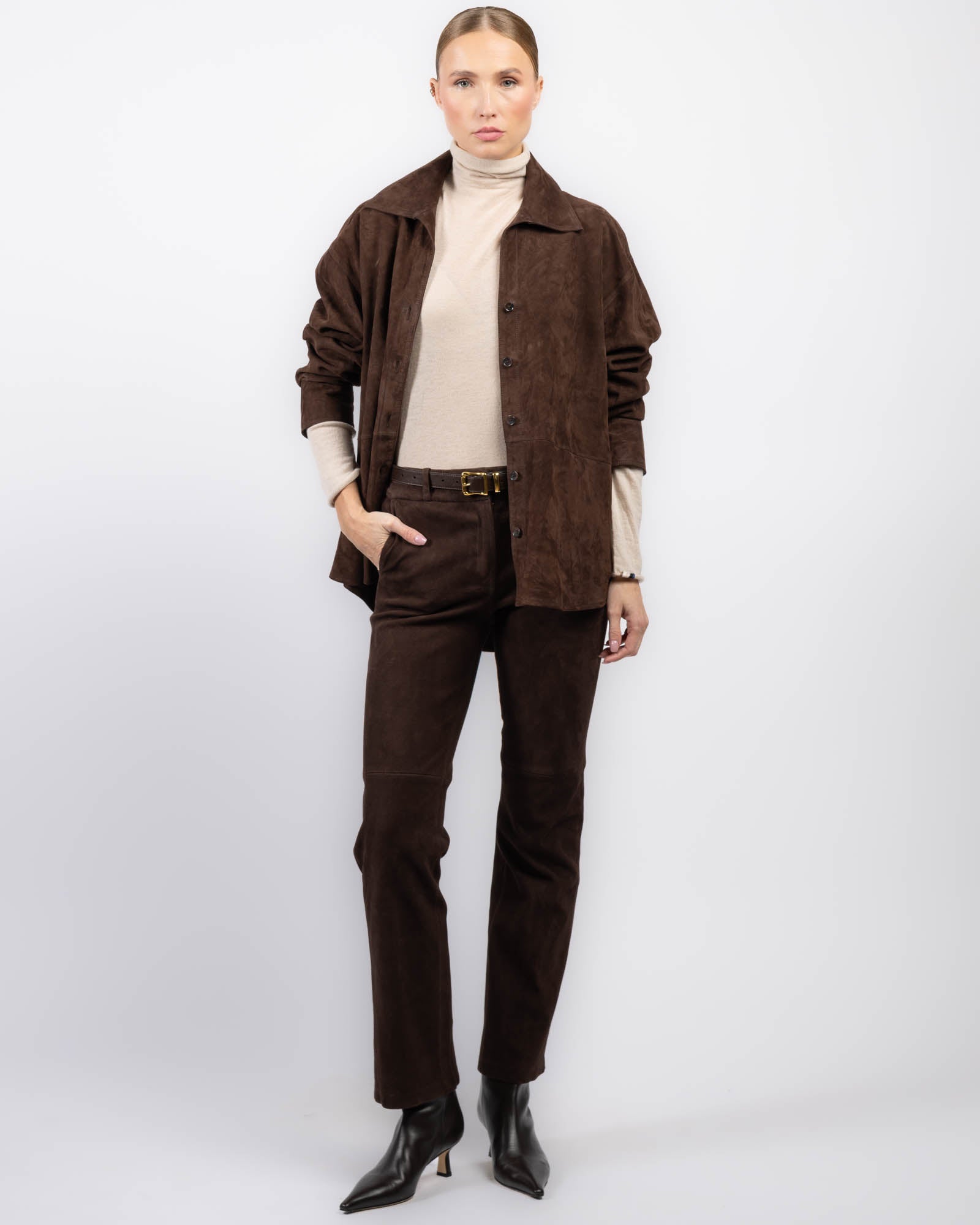 Catarine Lamb Suede Jacket