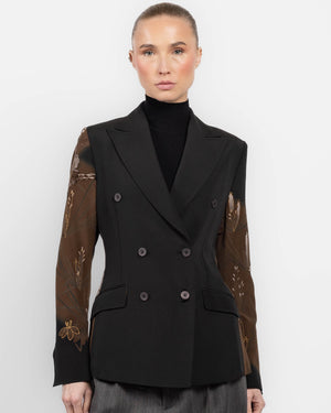 Veste kimono traditionnelle à double boutonnage