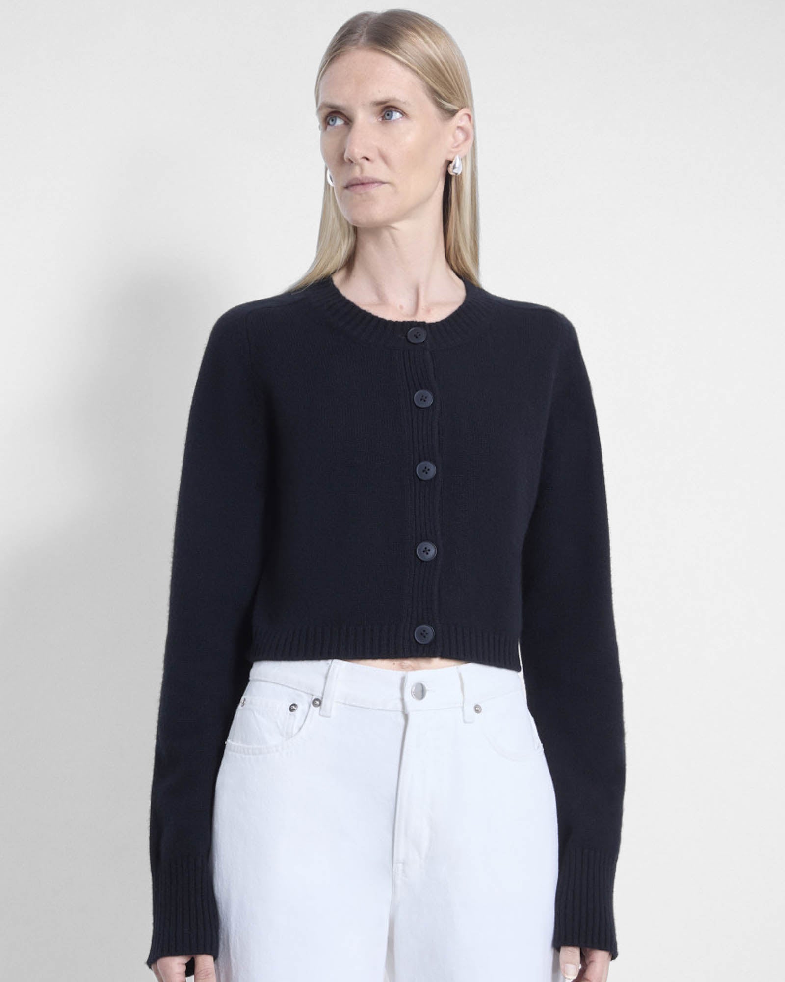 LOULOU DE SAISON Zephir LDS Crop Cardigan