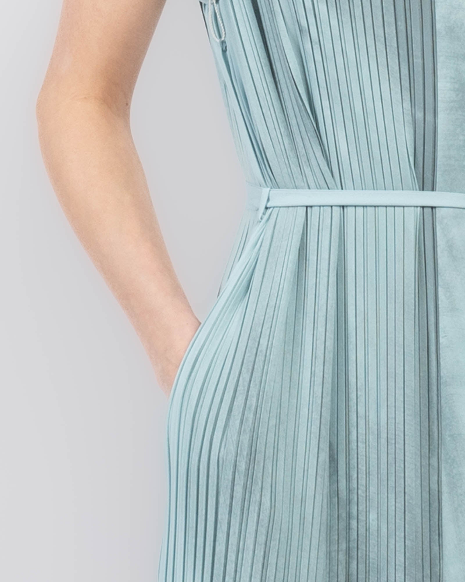 Pleated Shirt Dress