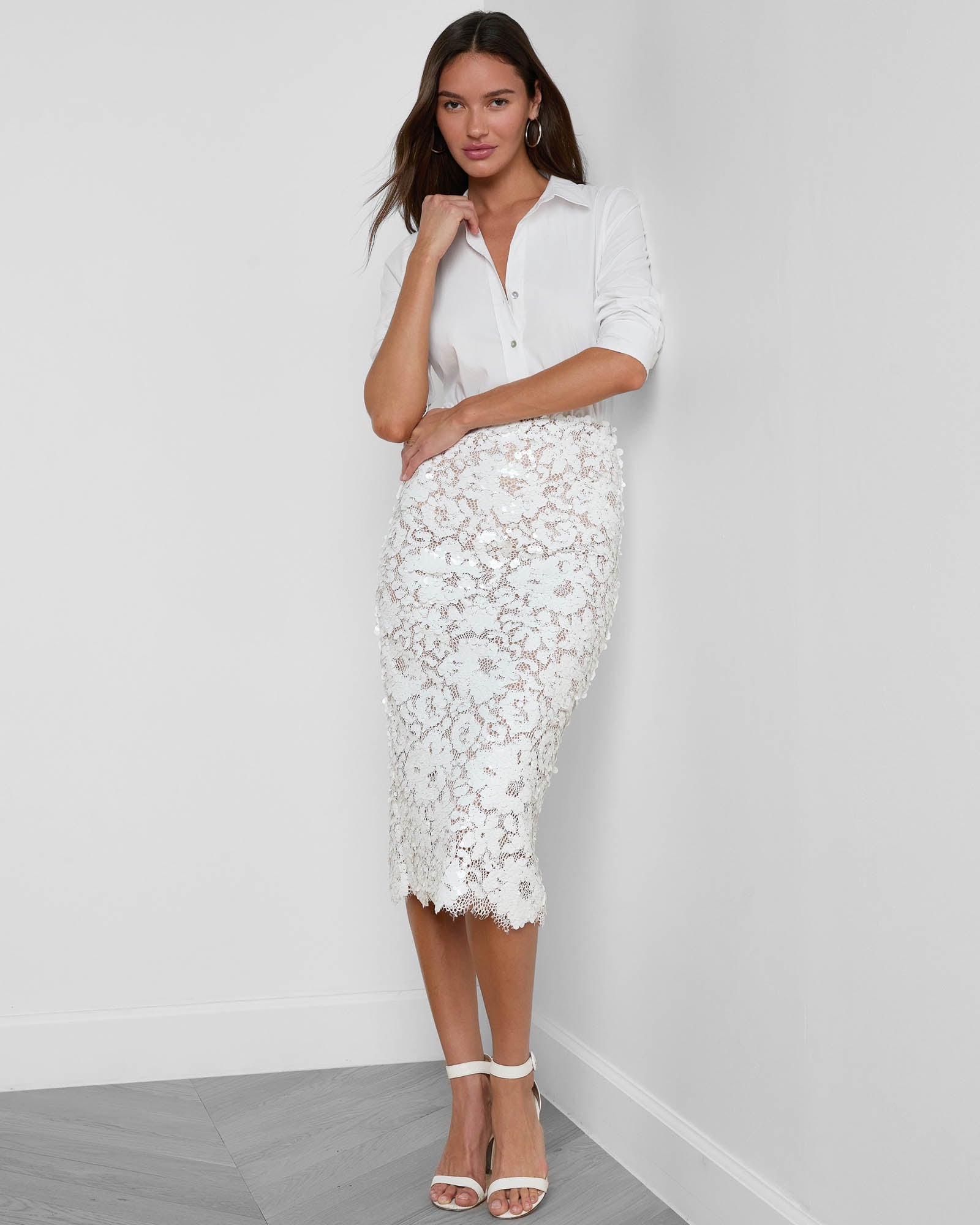 Makena Sequin Pencil Skirt