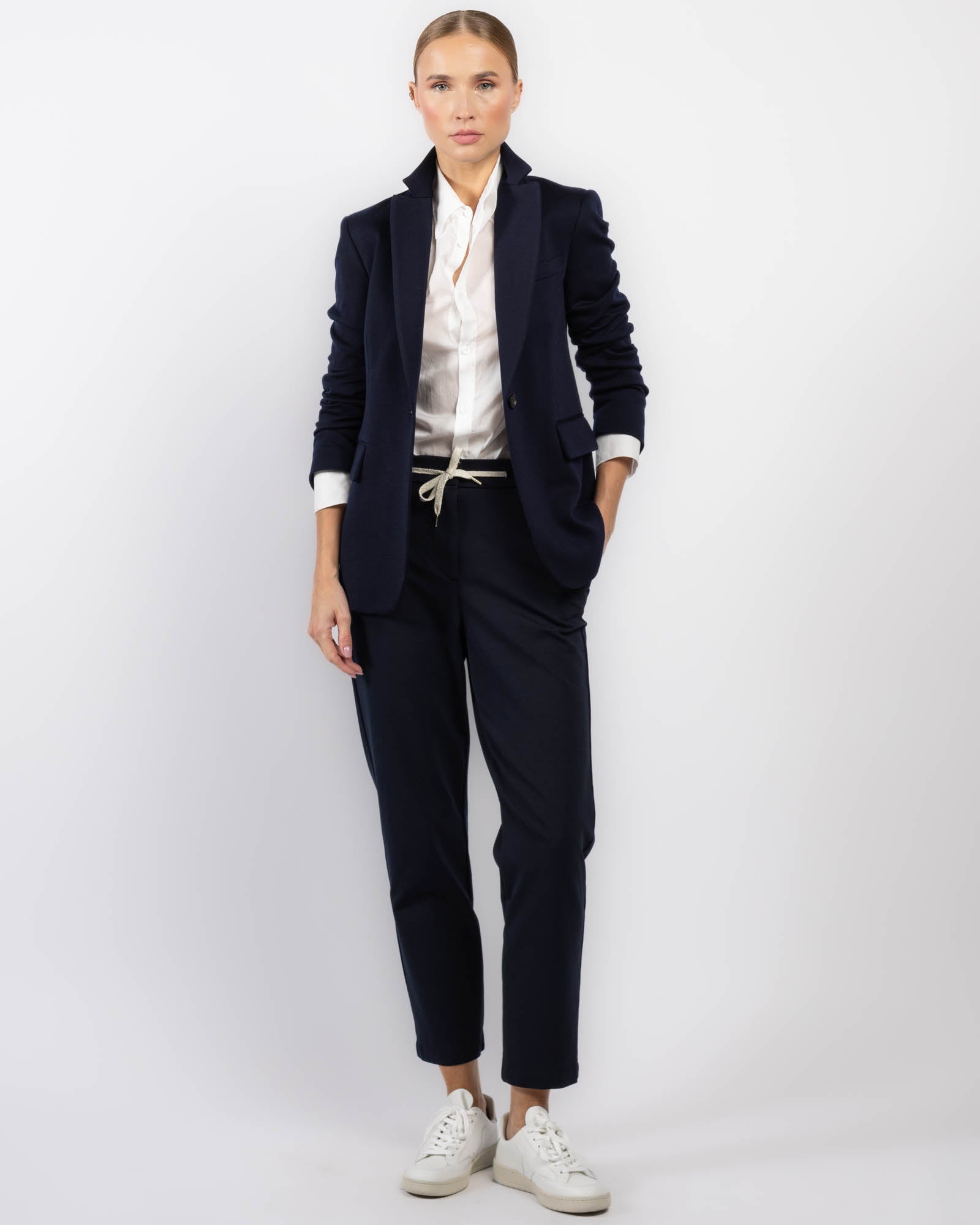 Blazer With Hooded Bib