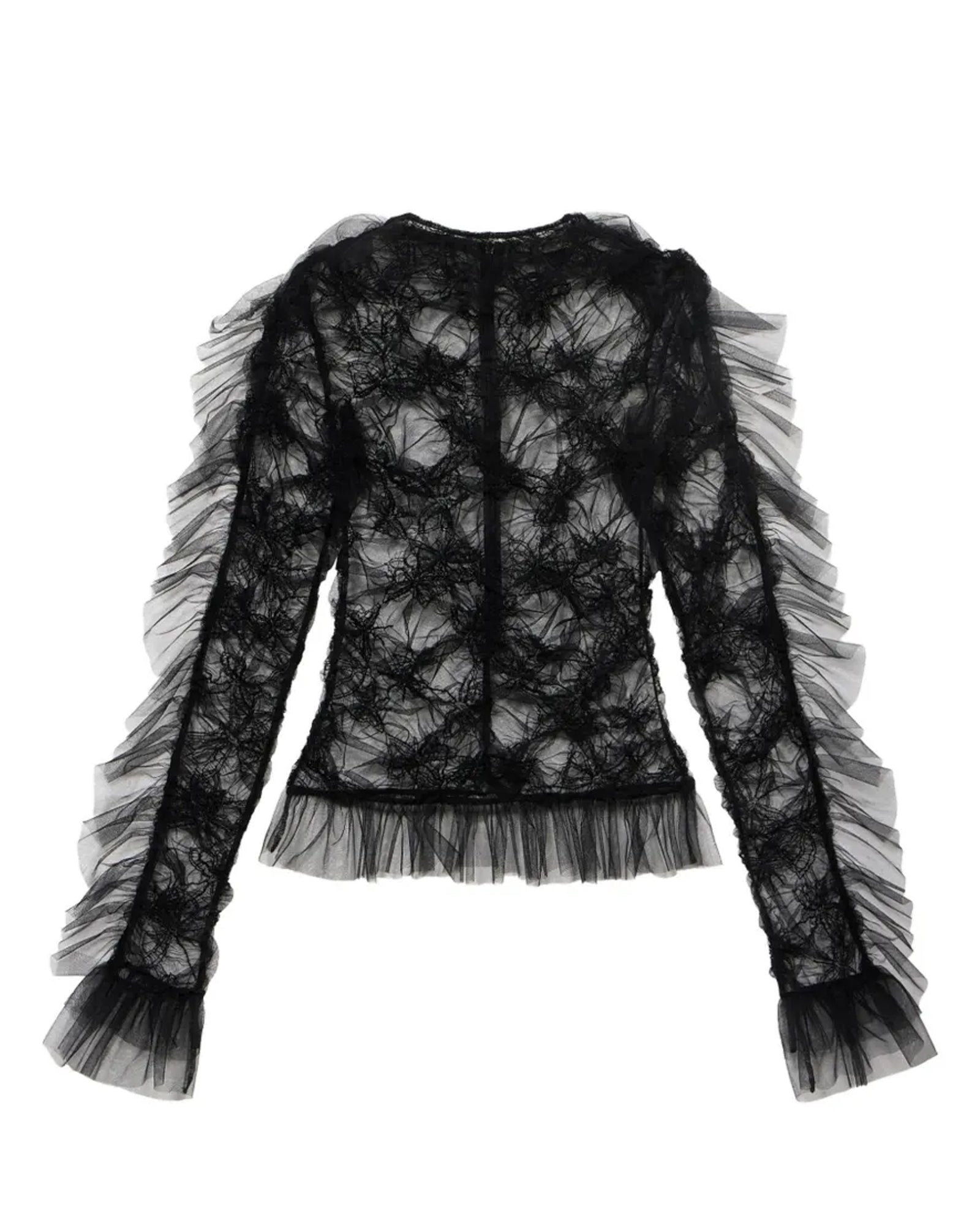 Embroidered Net Top