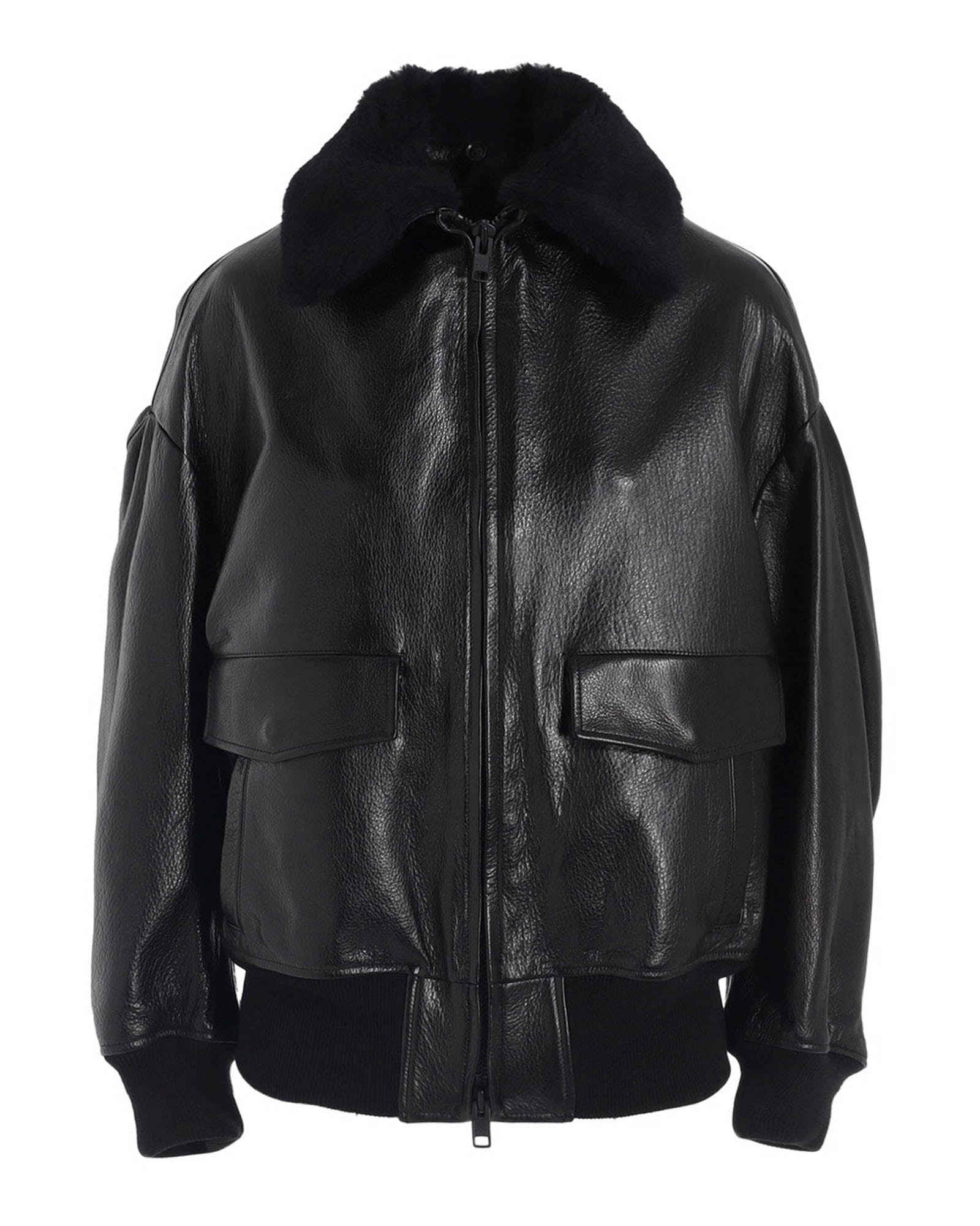 【YOOU】　Over leather blouson【Black】 Over leather blouson【Black】 – YOOU