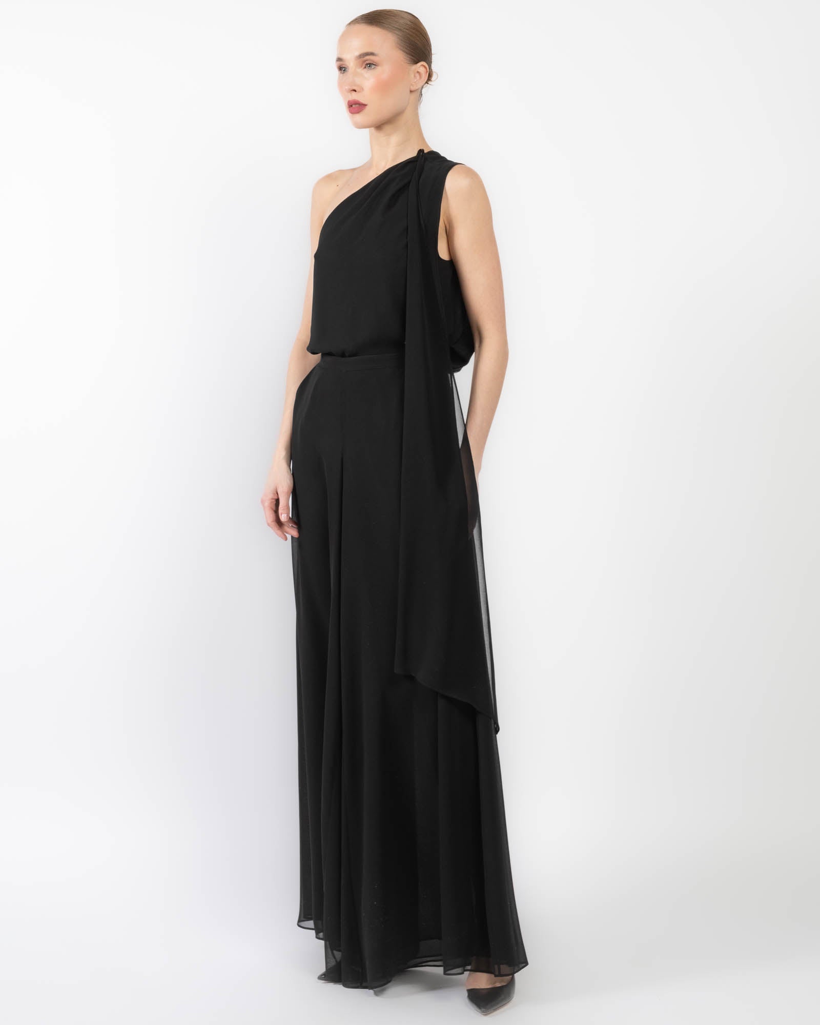 Georgette One Shoulder Top