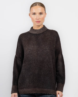Pull à col roulé brossé