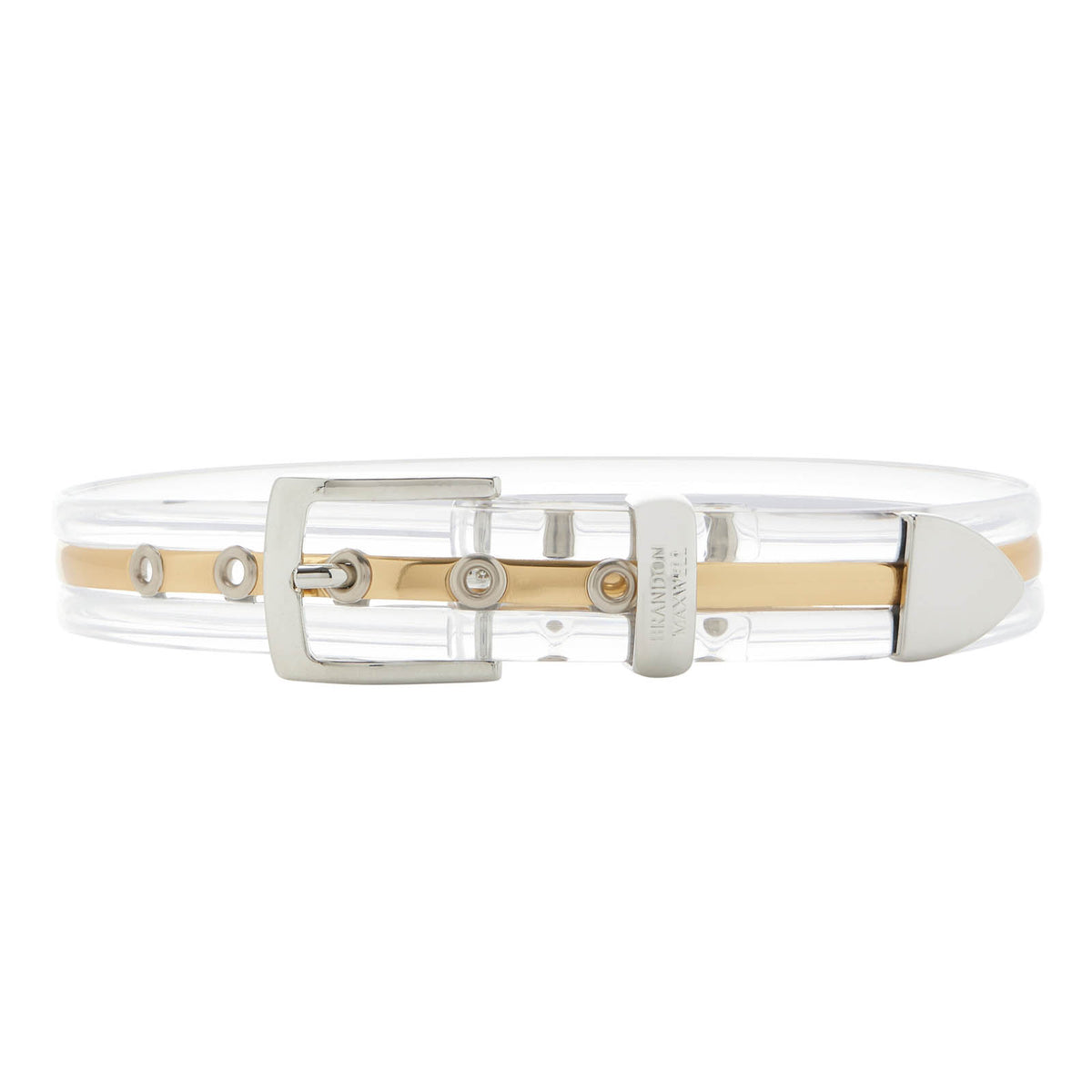Belt Nwt Brandon Maxwell Sz XS BRANDON MAXWELL Clear PVC Belt main image 2