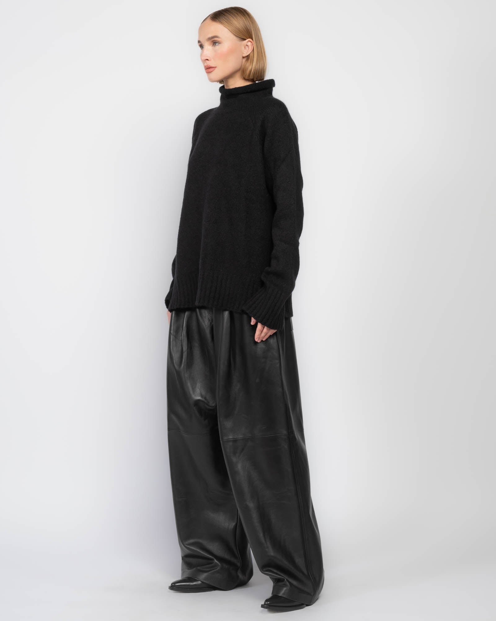 Pull à col cheminée