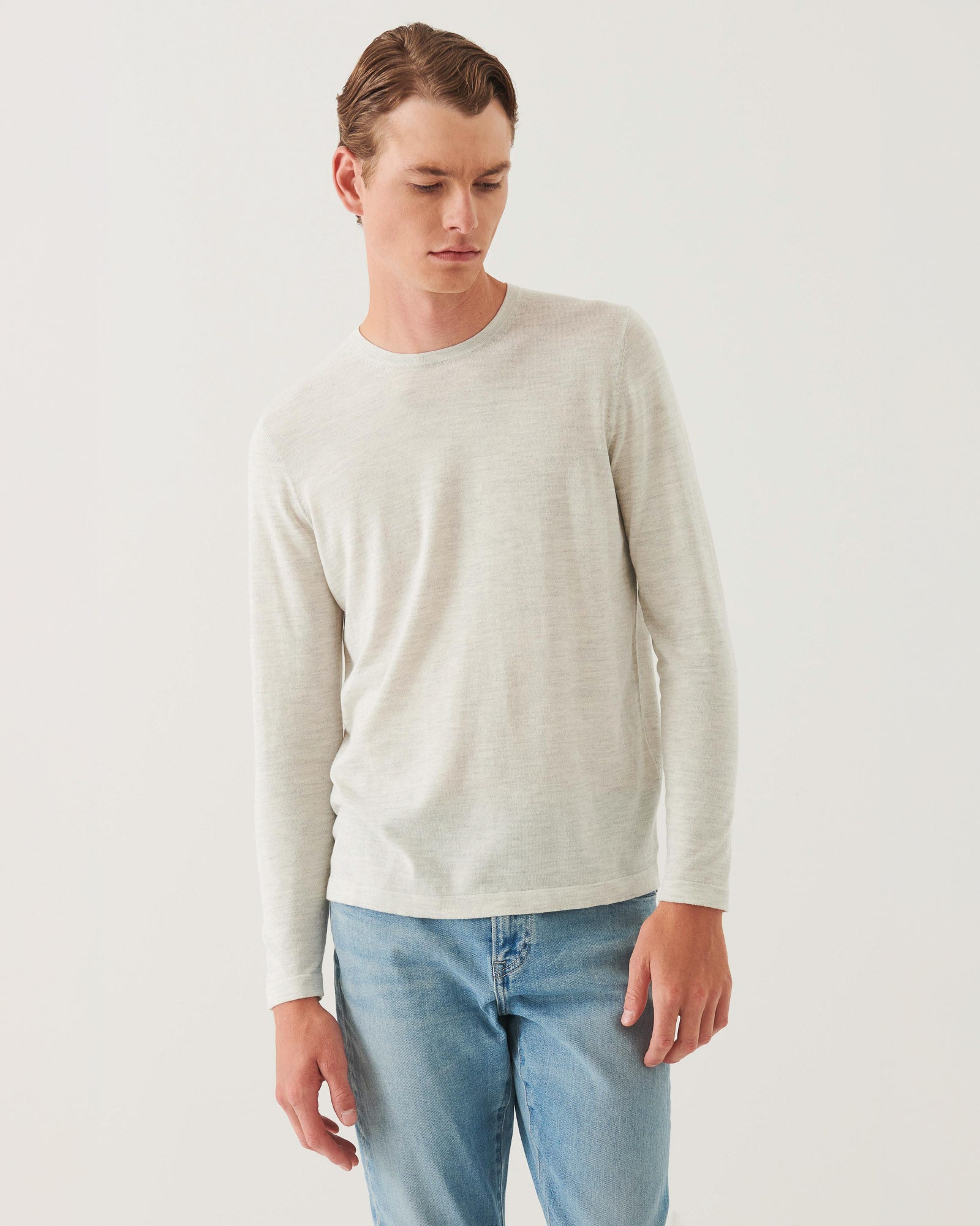 Pull ras du cou en coton cupro