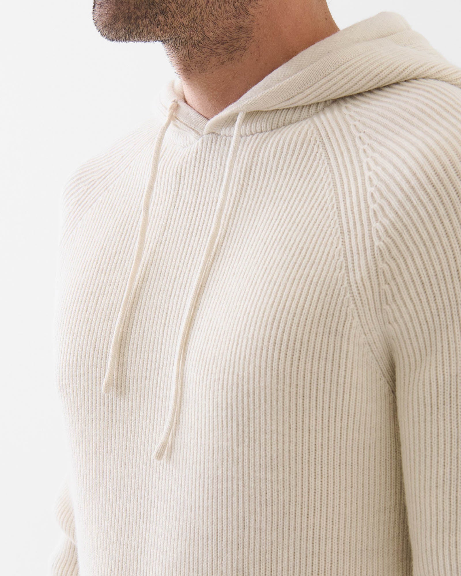 12 Gauge Merino Wool Ribbed Hoodie