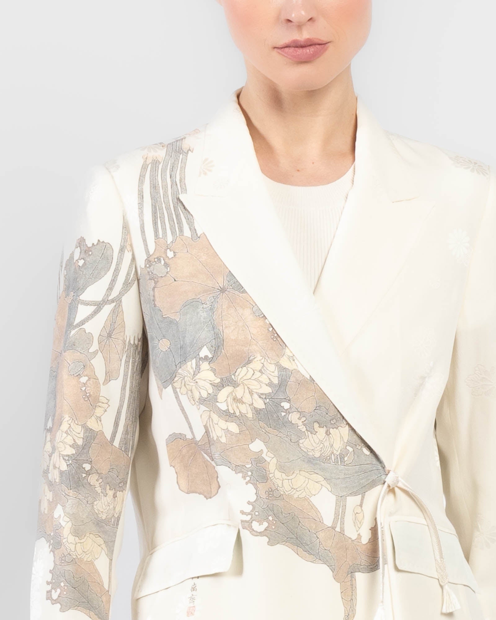 Double-Breasted Traditional Kimono Jacket