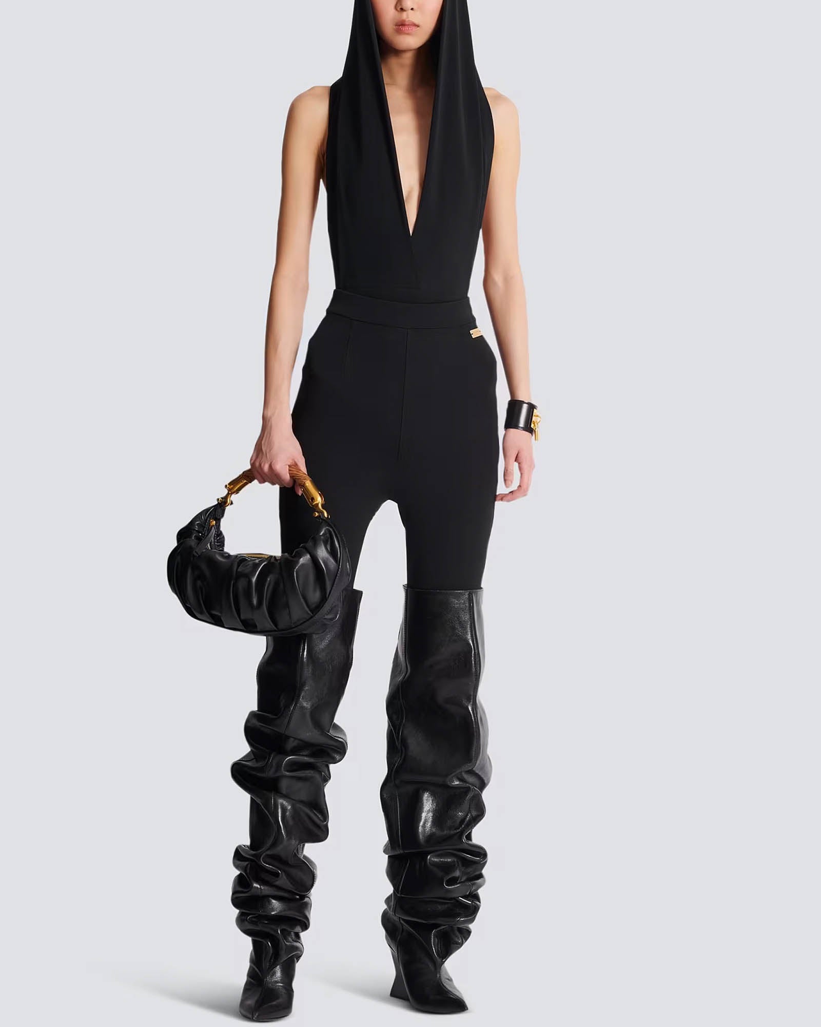 Zipped Jersey Leggings