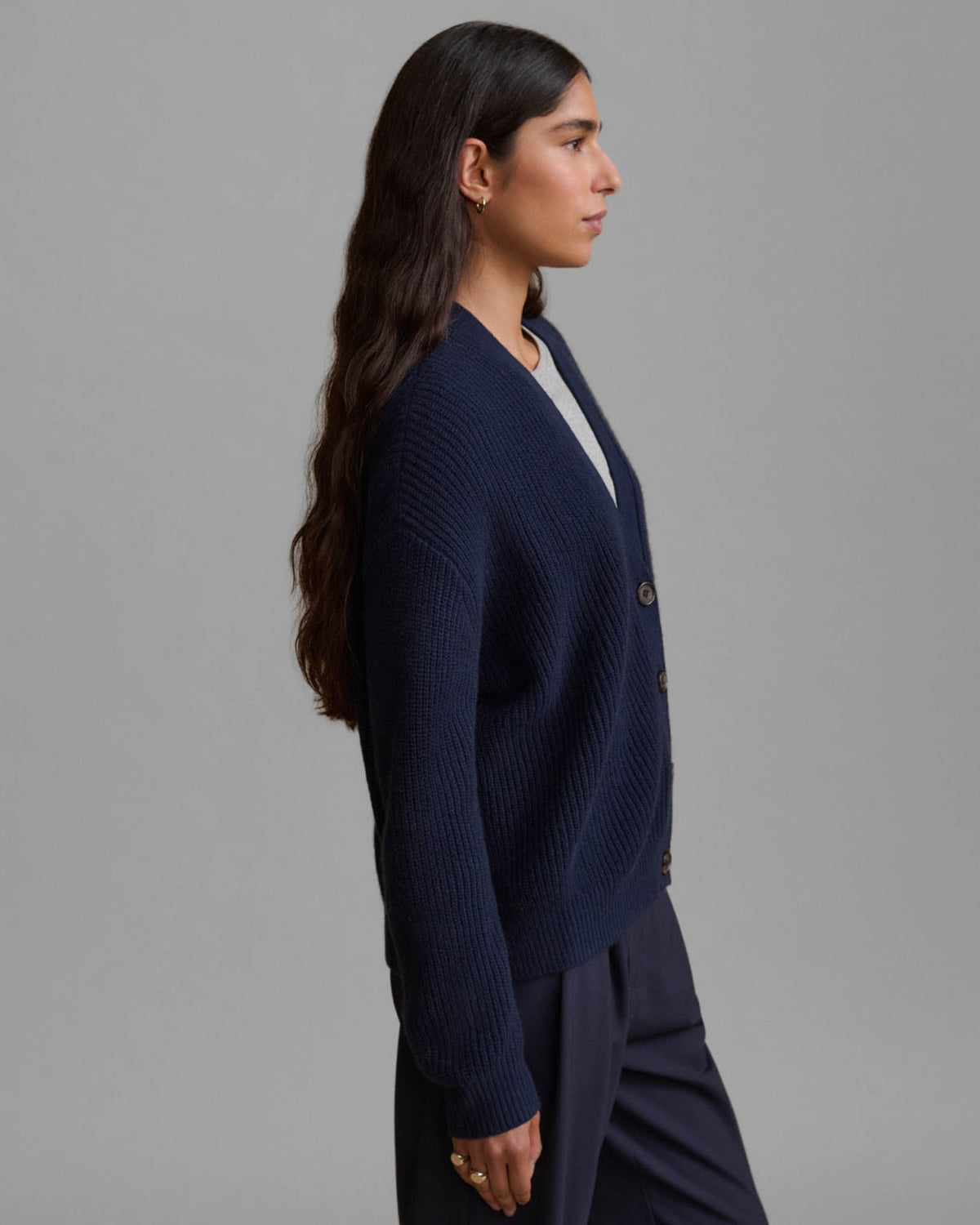 Cropped Cocoon Cardigan