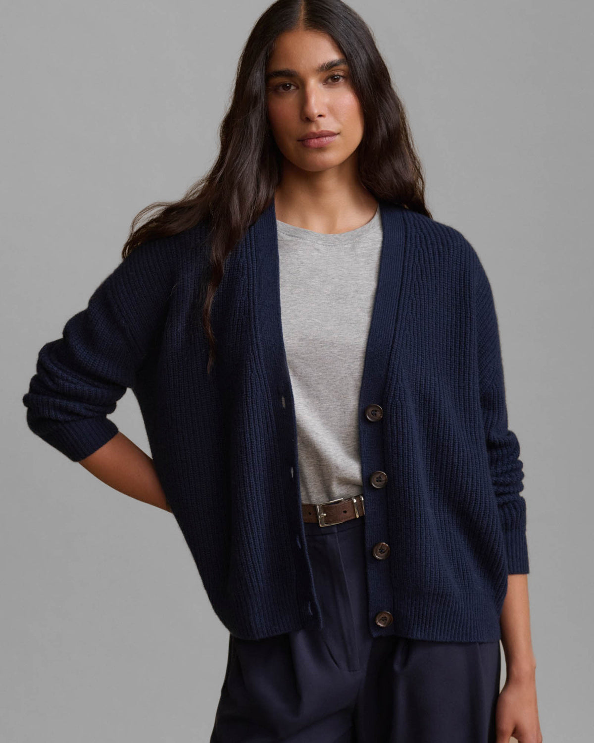 Cropped Cocoon Cardigan