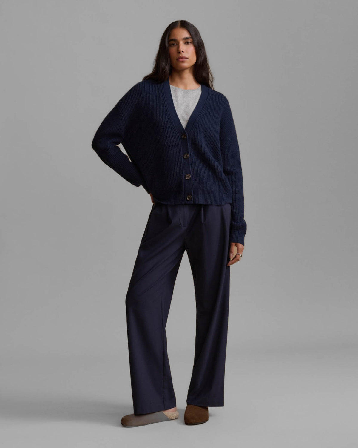 Cropped Cocoon Cardigan
