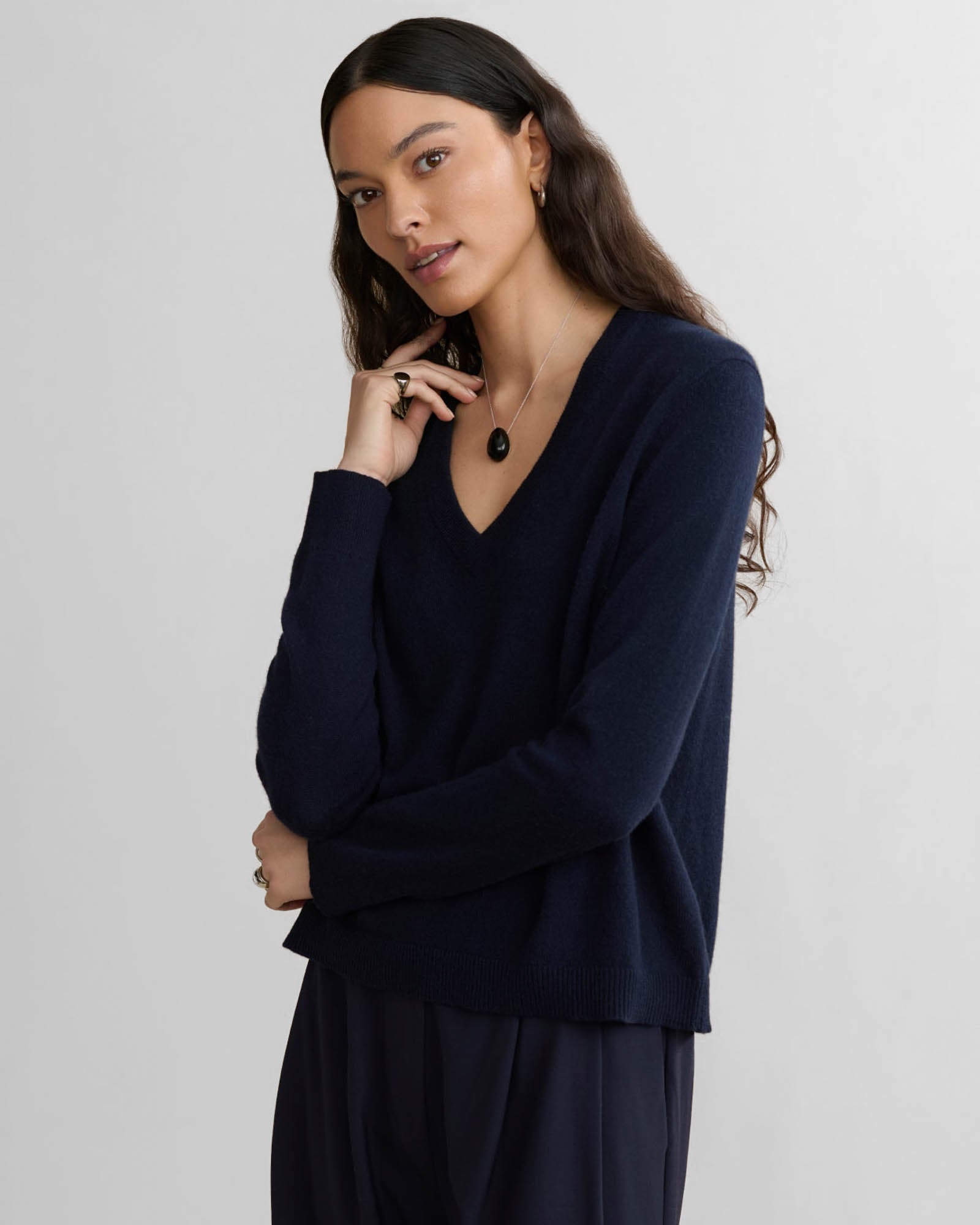 Flynn Cashmere V-Neck