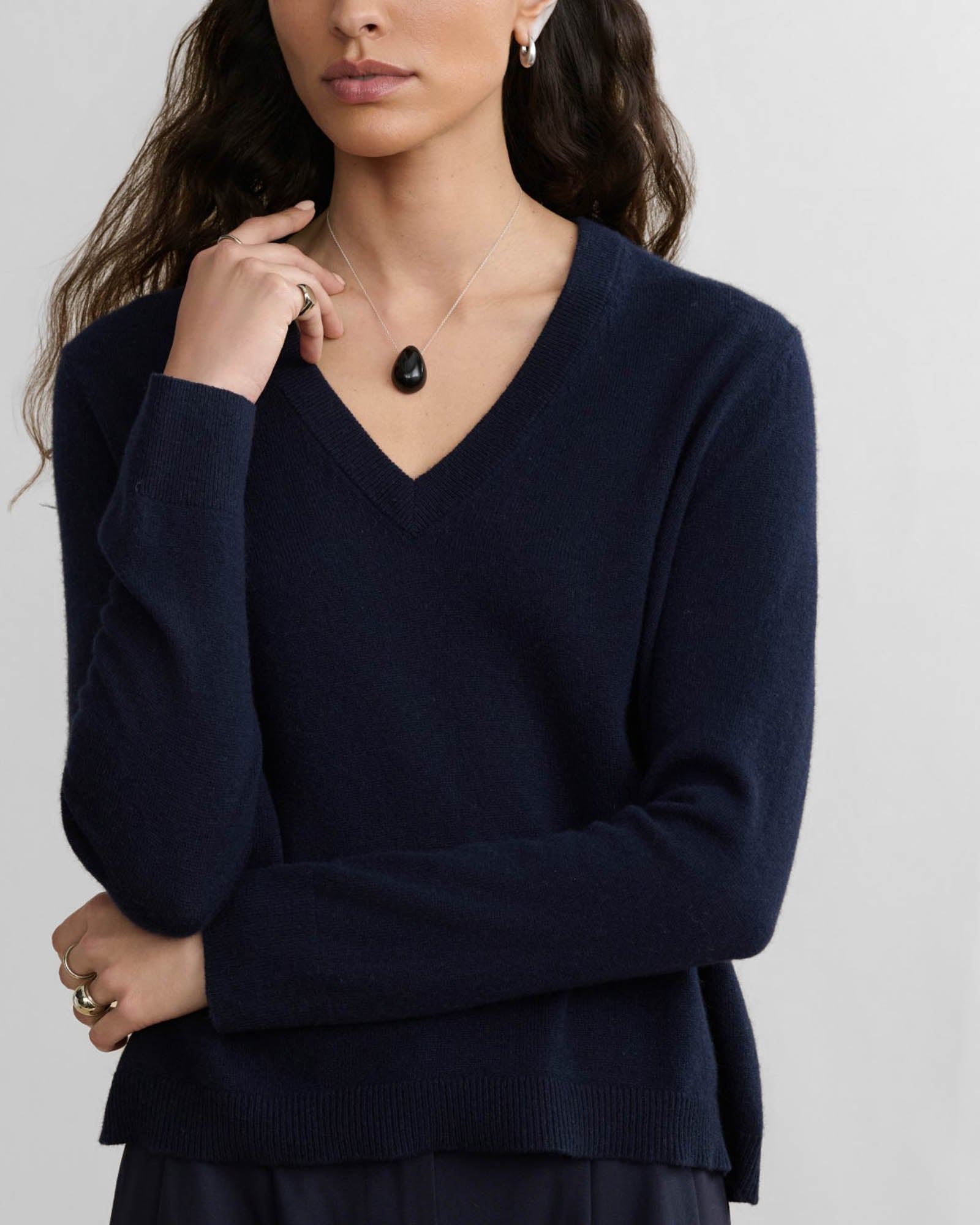 Flynn Cashmere V-Neck