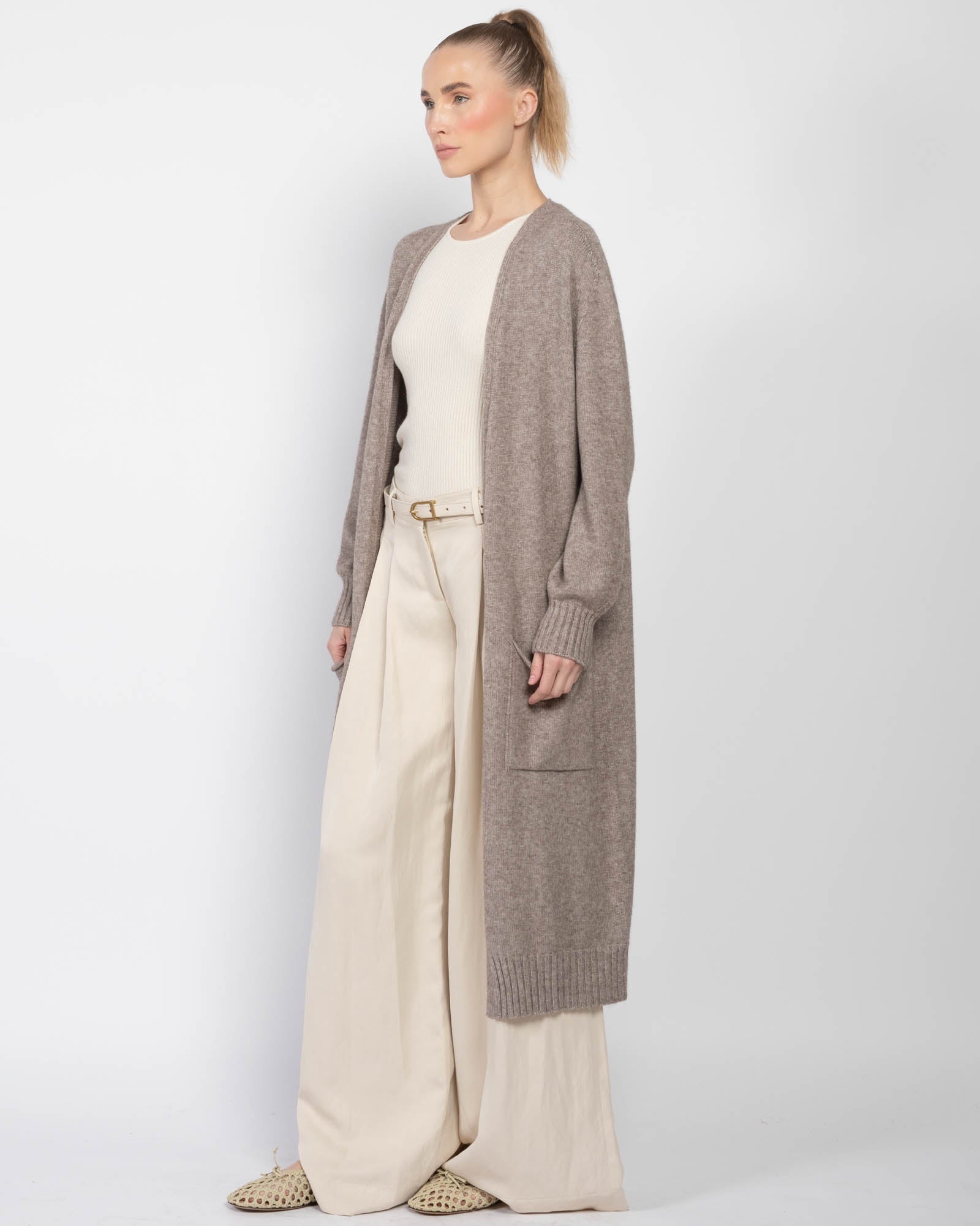 ALPINI Long Cardigan No Buttons