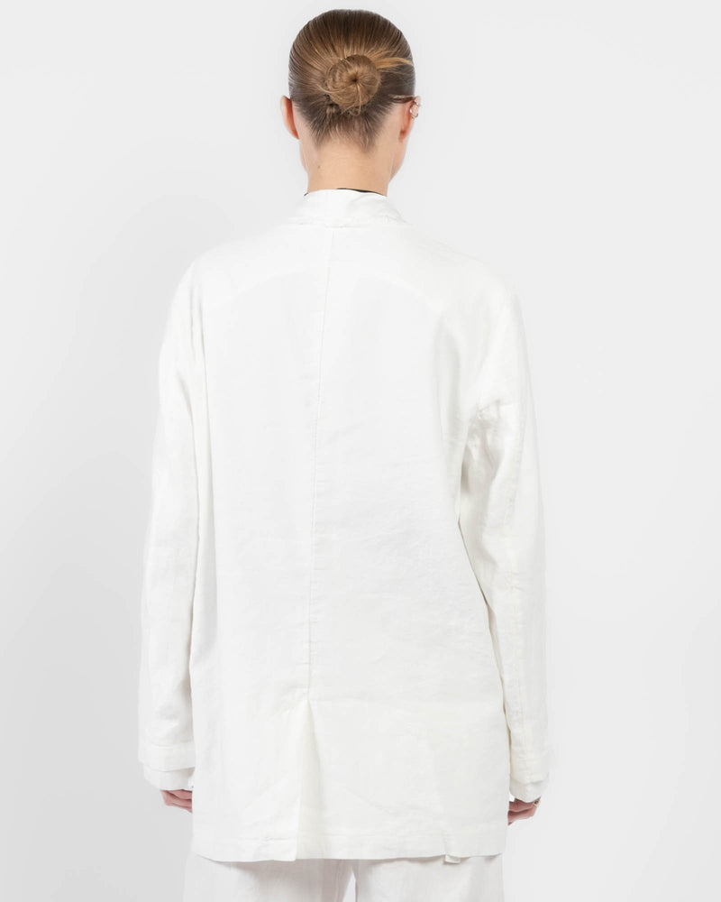Mixed Double-Breasted Jacket