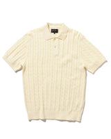 Knit Cable Polo Shirt
