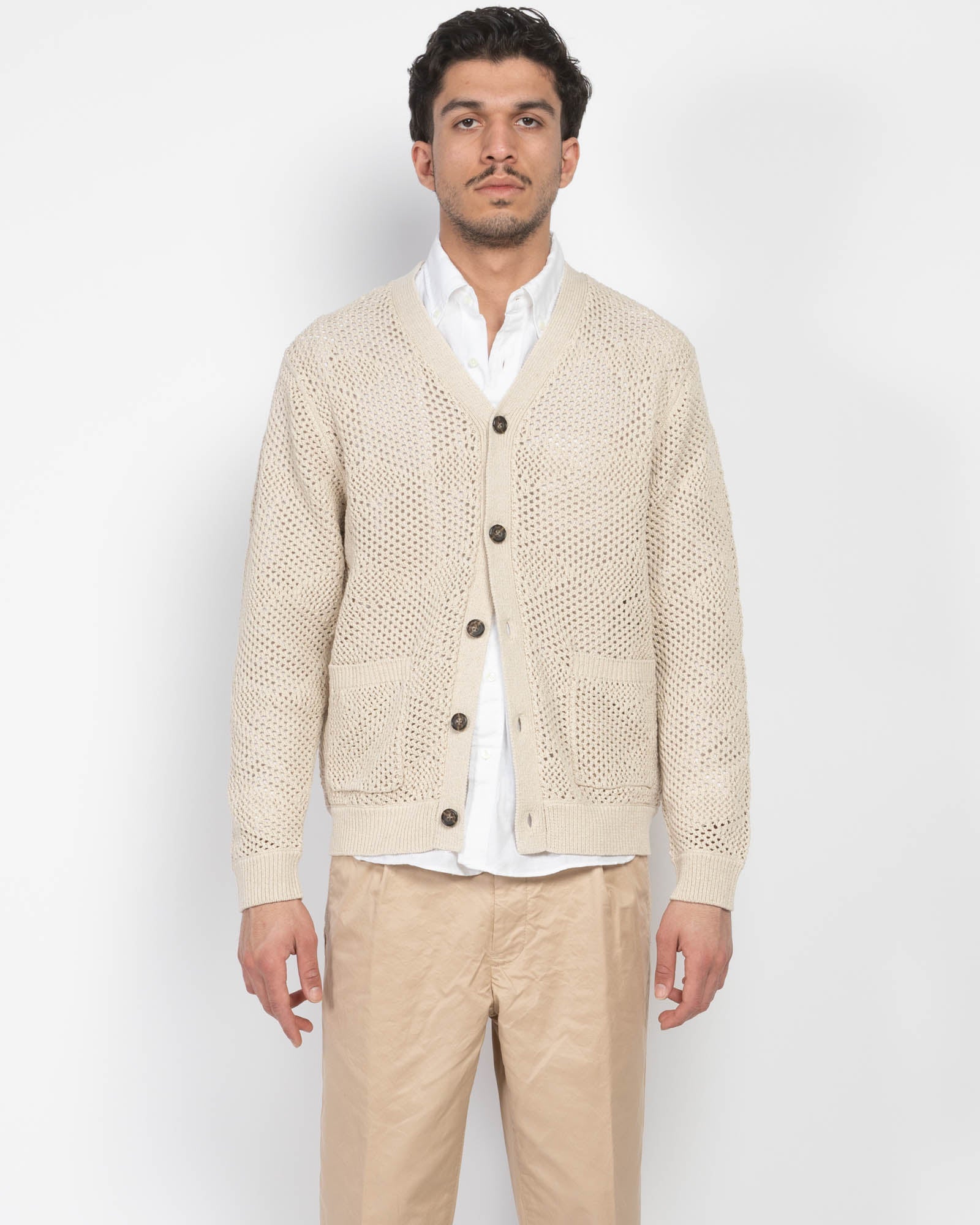 Pull cardigan en maille