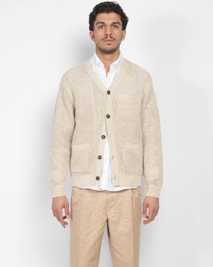 Pull cardigan en maille