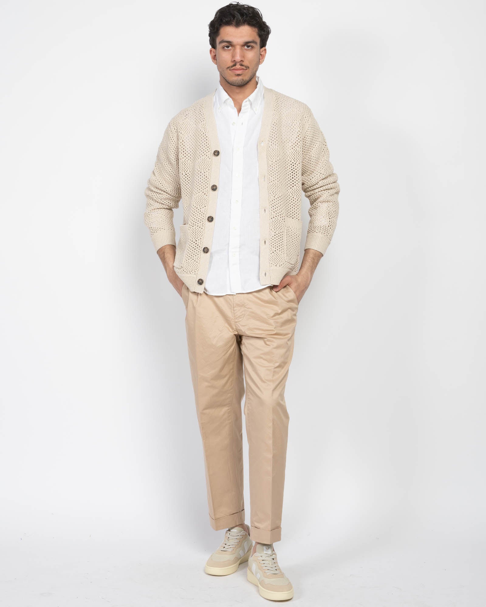 Pull cardigan en maille