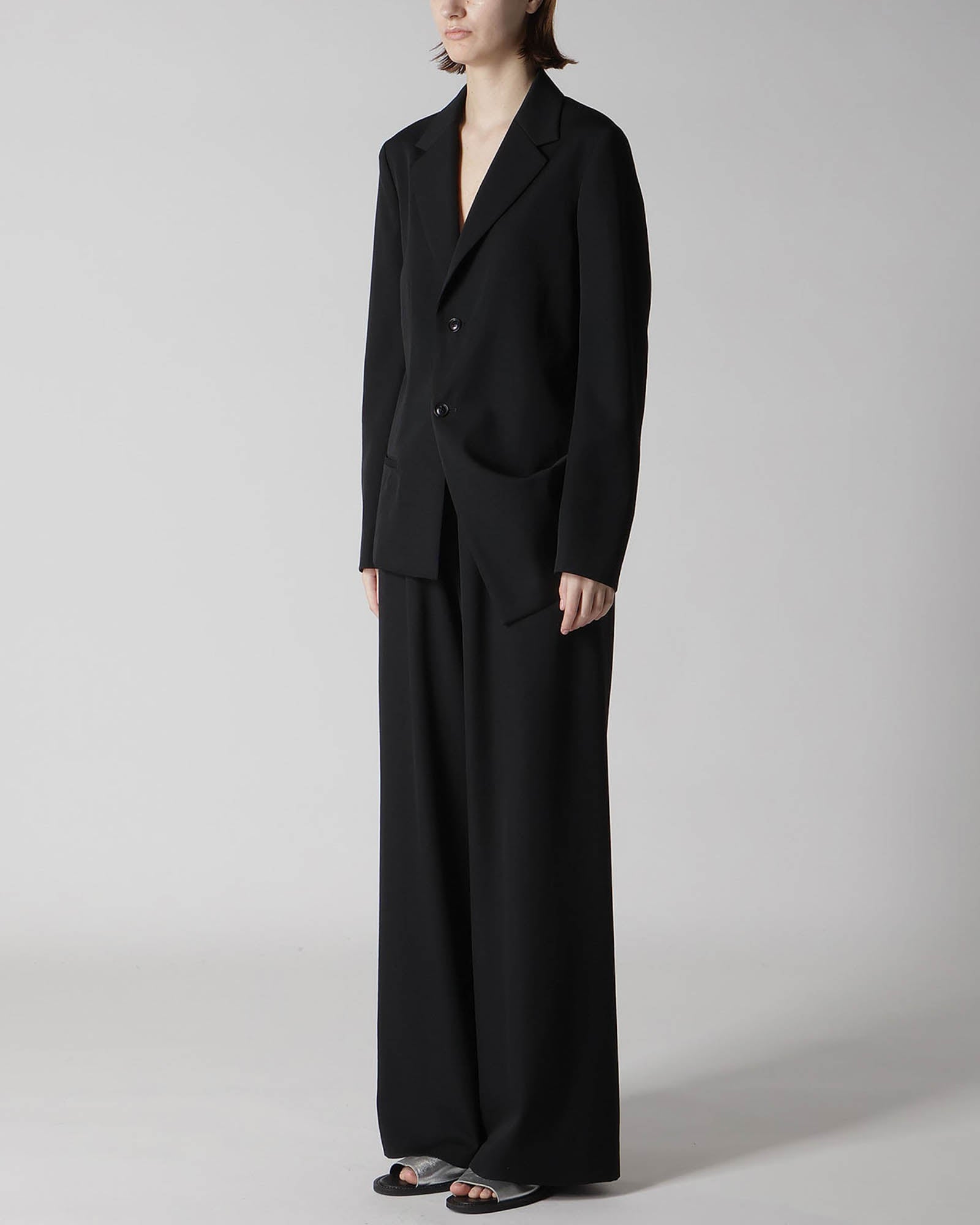 O Left Side Dropped Jacket