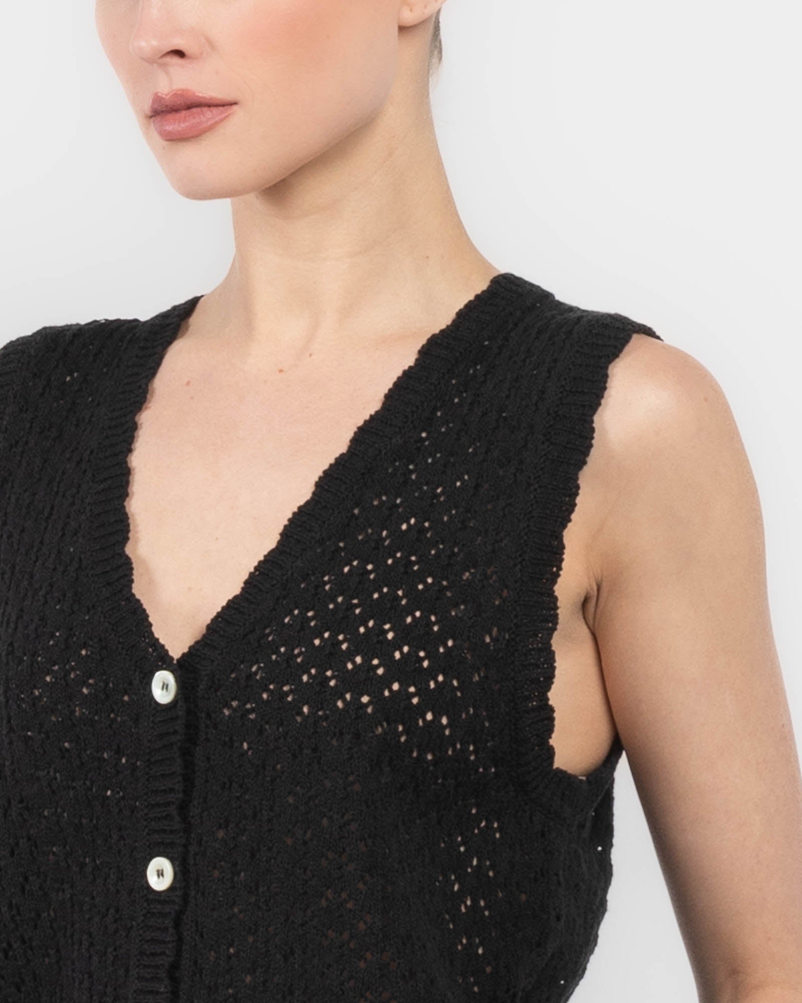 Crochet Open Vest