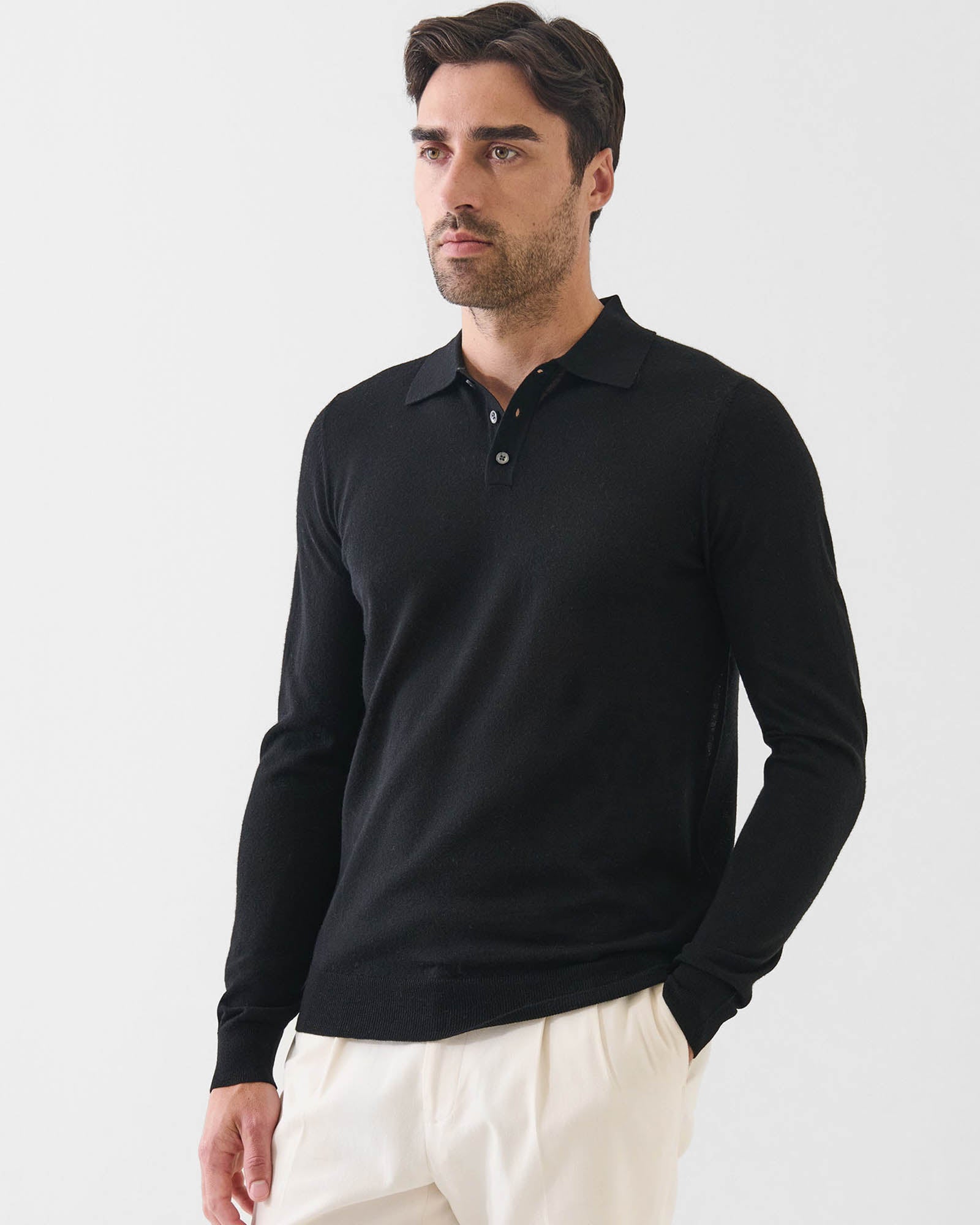 Pull polo à 3 boutons, calibre 14