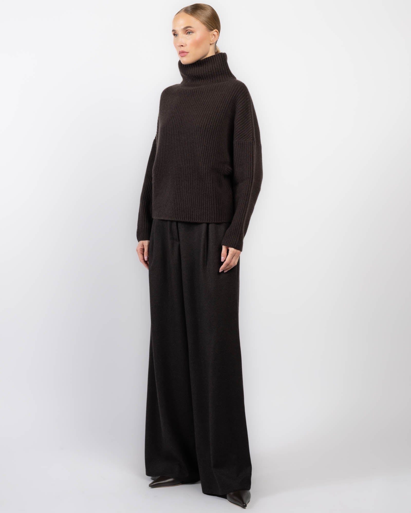 Batwing Turtleneck Sweater