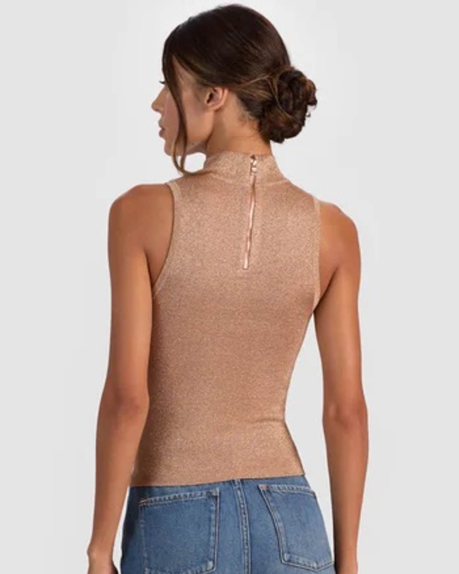 Darcey Metallic Tank Top